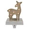 Northlight LED Lighted Reindeer Christmas Stocking Holder - 7.5" - Gold Finish